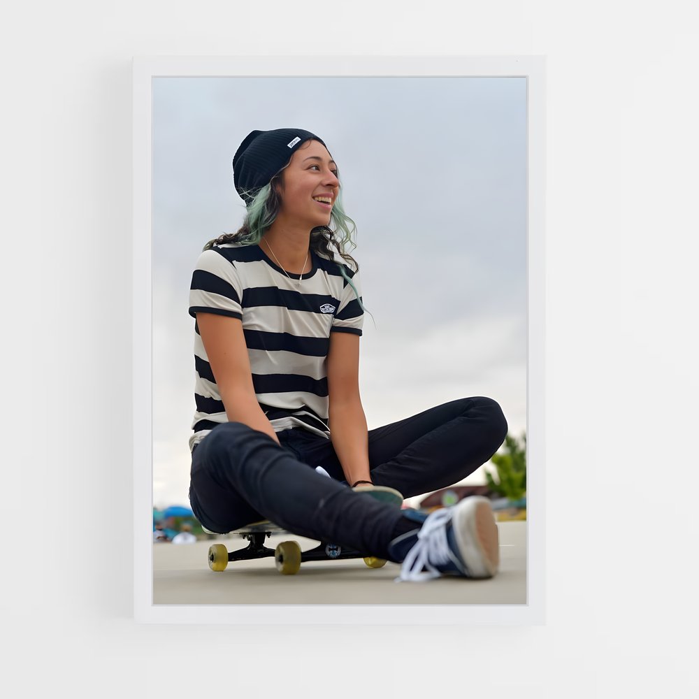 Poster Skate & Serenity – affiche Skateboard (vue 3)